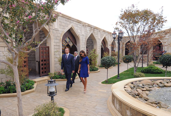 Azerbaijani president and his spouse visit Gala State History-Ethnography Preserve (PHOTO)